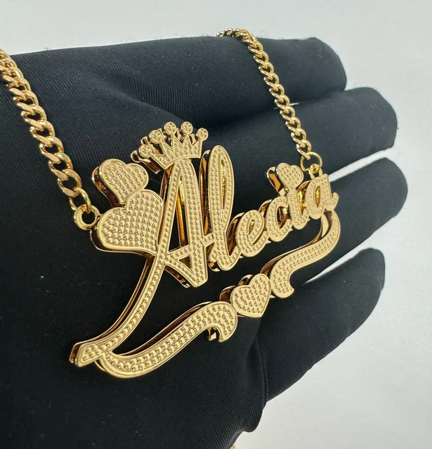 Name Gold Chain Ishika Name Locket Buy Personalised Swan Pendant