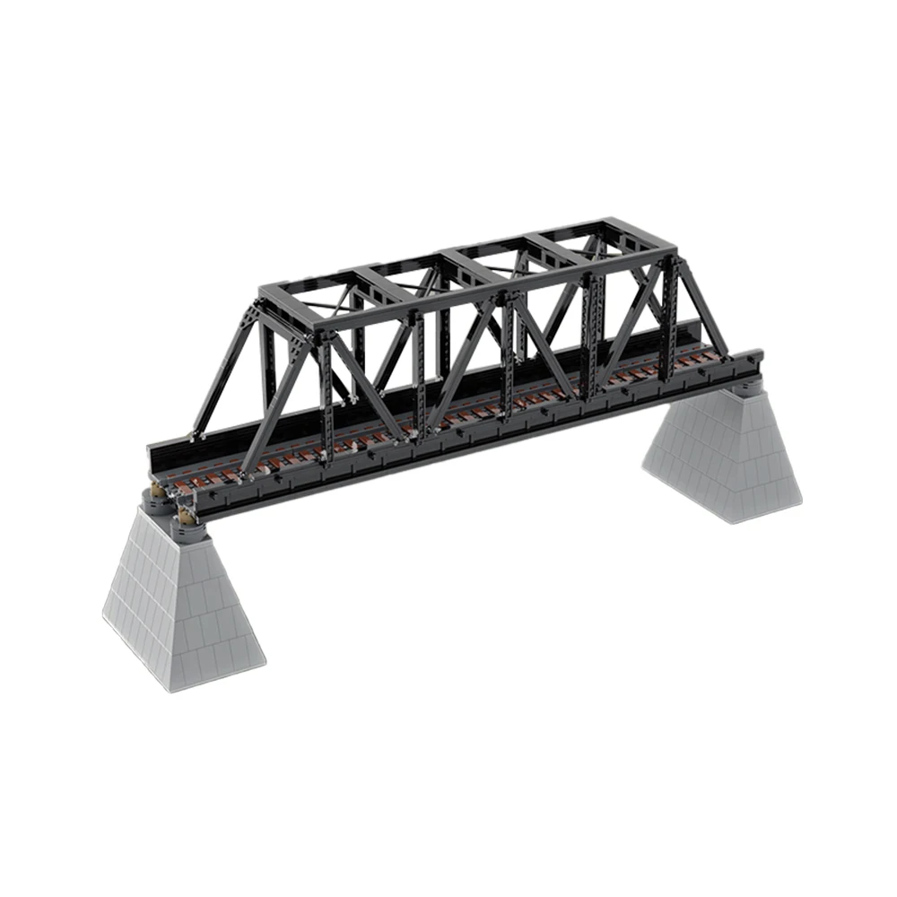 

Конструктор Железнодорожный MOC Железный TrussBridge, набор строительных блоков, приподнятый трек для поездов, совместим со всеми типами поемов, идея для игрушек, подарок