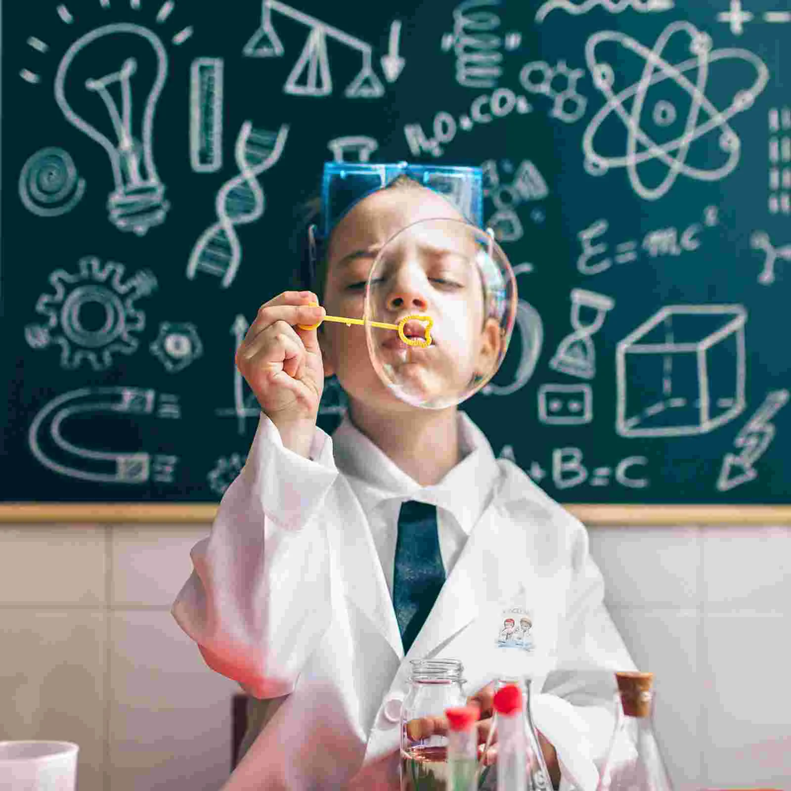 

Polyester Kids Costume Washable Kids Lab Coat Decorative Scientist Clothes Kids Supply