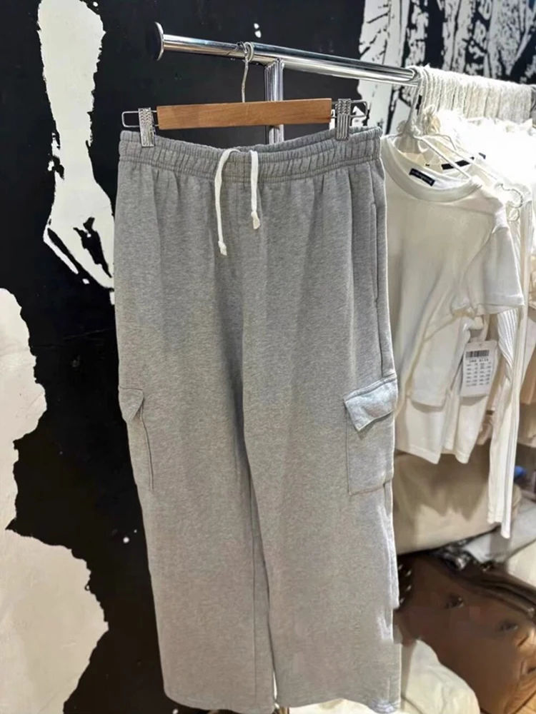 

Yaphleet Y2K Girls Soft Cotton Loose Pants 2024 Spring Fashion Ladies Vintage Joggers Trousers Sweet Women Chic Sweat Pants Cute