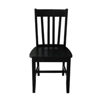 Schoolhouse Wood Dining Chair in Black (Set of Two) 2