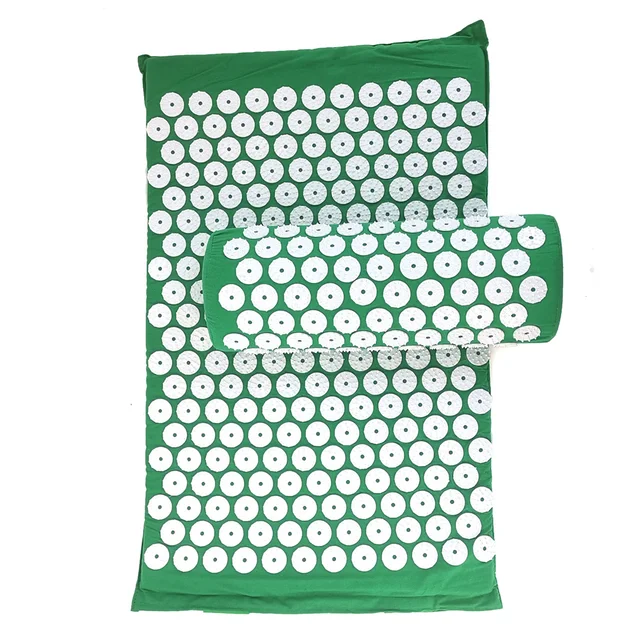 Massager Cushion Massage Yoga Mat Acupressure Relieve Pain Stress Back Body Pain Spike Mat Acupuncture Mat and Pillow Set 5