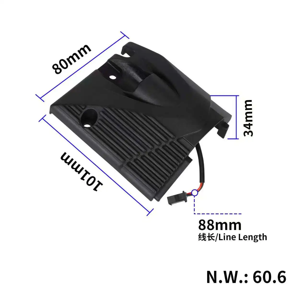 Dual Side LED Decorative Lights for Electric Scooters - Front and Rear Attachment