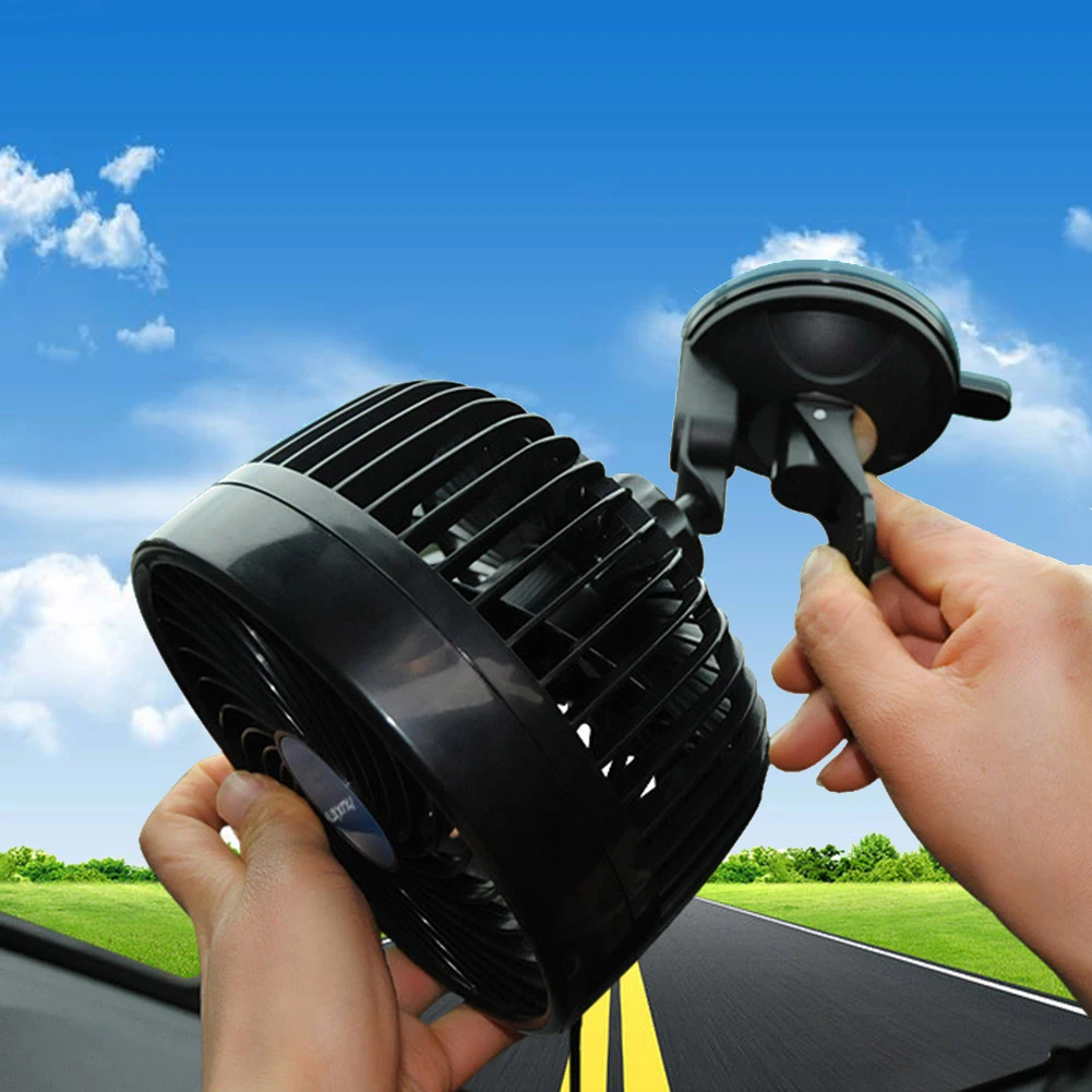 Adjustable Car Cooling Fan Plastic 12V 24V Auto Ventilation