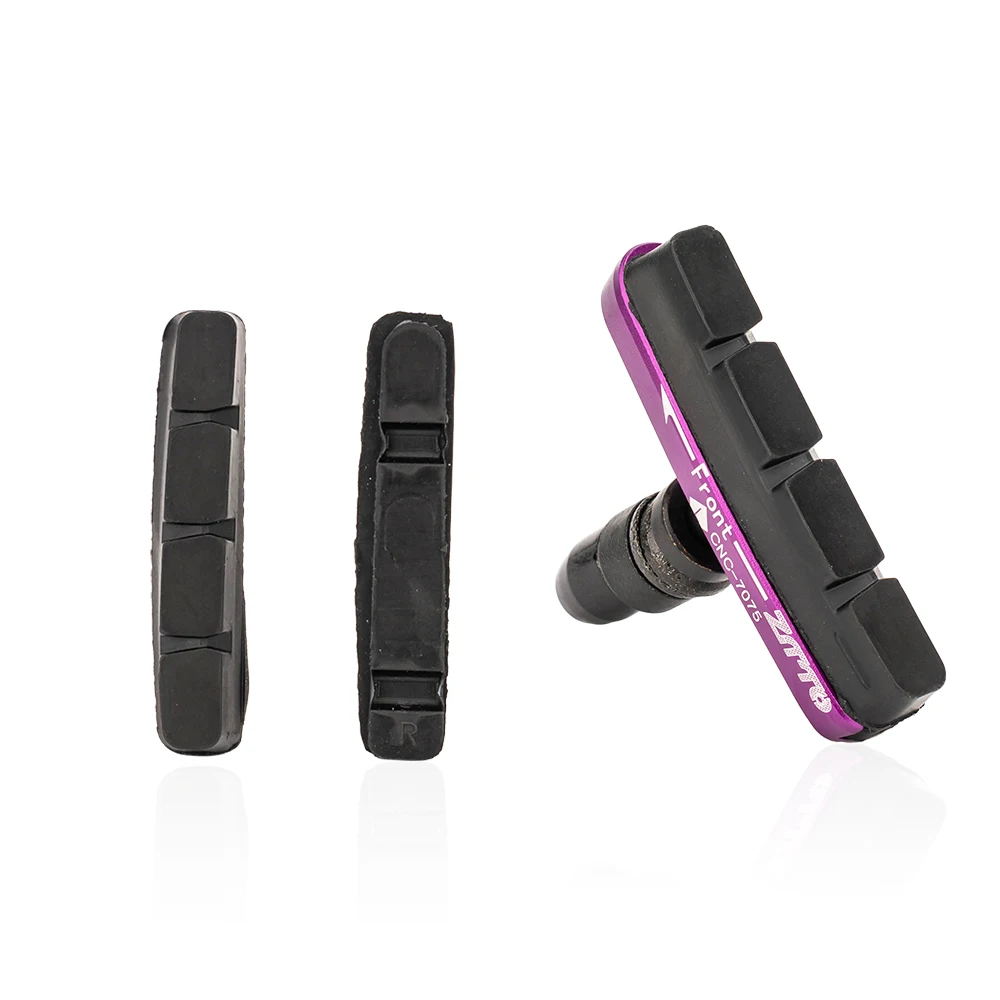 ZTTO Folding Bike Brake Pads, Wear Resistant Rubber Shoes Bicycle V Brake Shoes Pads Aluminum Alloy For BMX 14 16 18 20 Inch Rims - Image 4