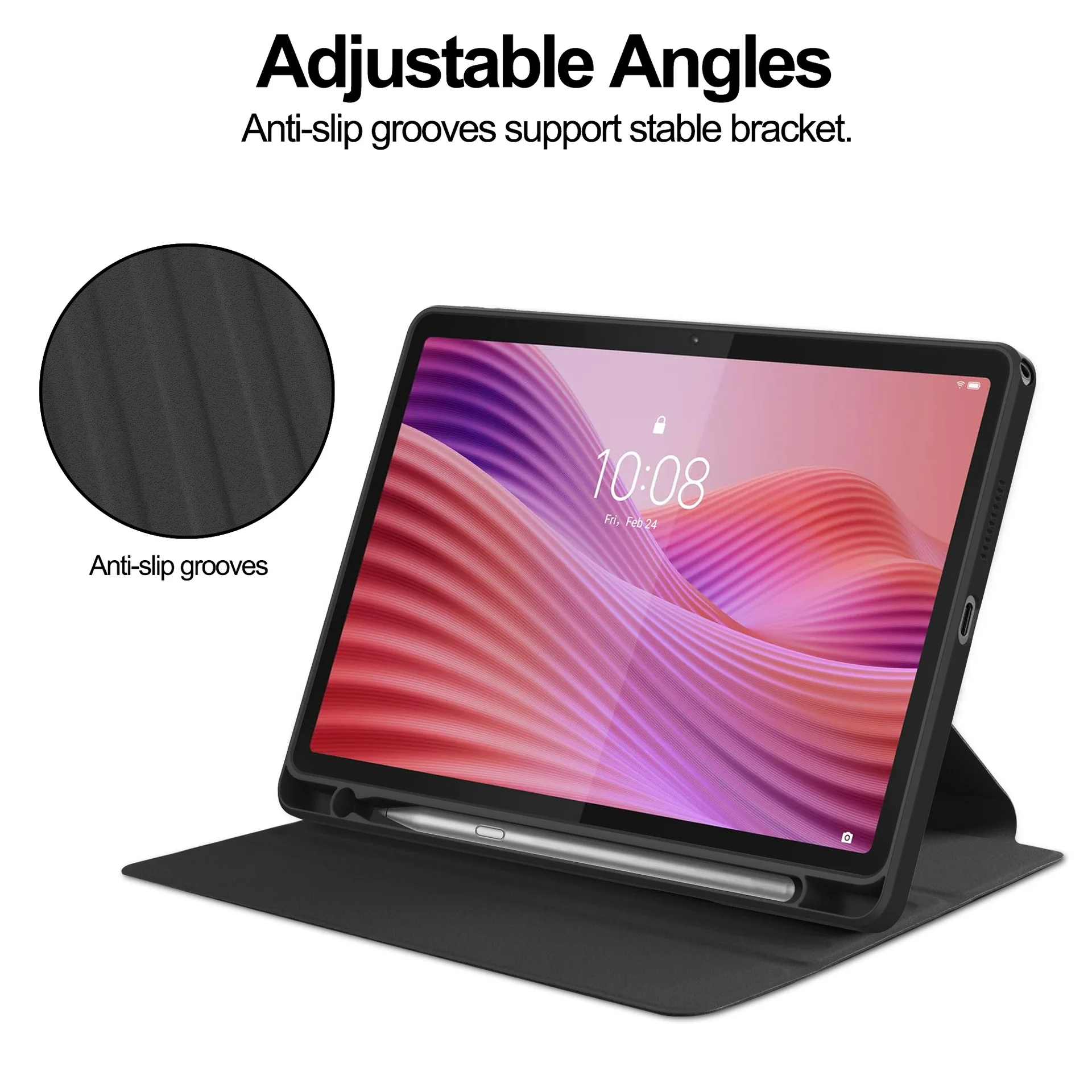Für Lenovo Tab 10.1TB-311FU Tablet-Hülle K10 TB-311XU Acryl-Stiftschlitzabdeckung – Detail 5