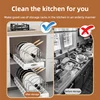 Pull Out Pot Lid Holder Kitchen Pots and Pans Organizer Under Cabinet Slide Out Pot Pan Organizer Rack Sliding Dish Drying Shelf 2
