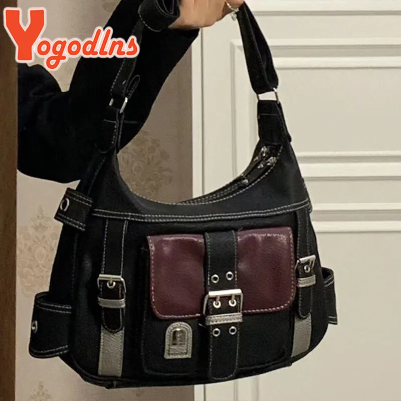 Yogodlns Trendy Nylon Shoulder Bag For Women Vintage Crossbody Bags Female  Street Messenger Handbag and Purse Travel Simple Tote - AliExpress