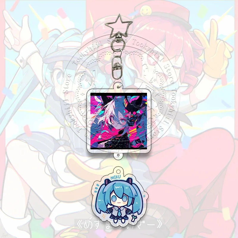 Kreativität Schlüsselanhänger Hatsune Miku Kawaii Kasane Teto Set Student Anime Sammeln Tasche Dekorieren Zubehör Schlüsselanhänger Geburtstagsgeschenk – Detail 22