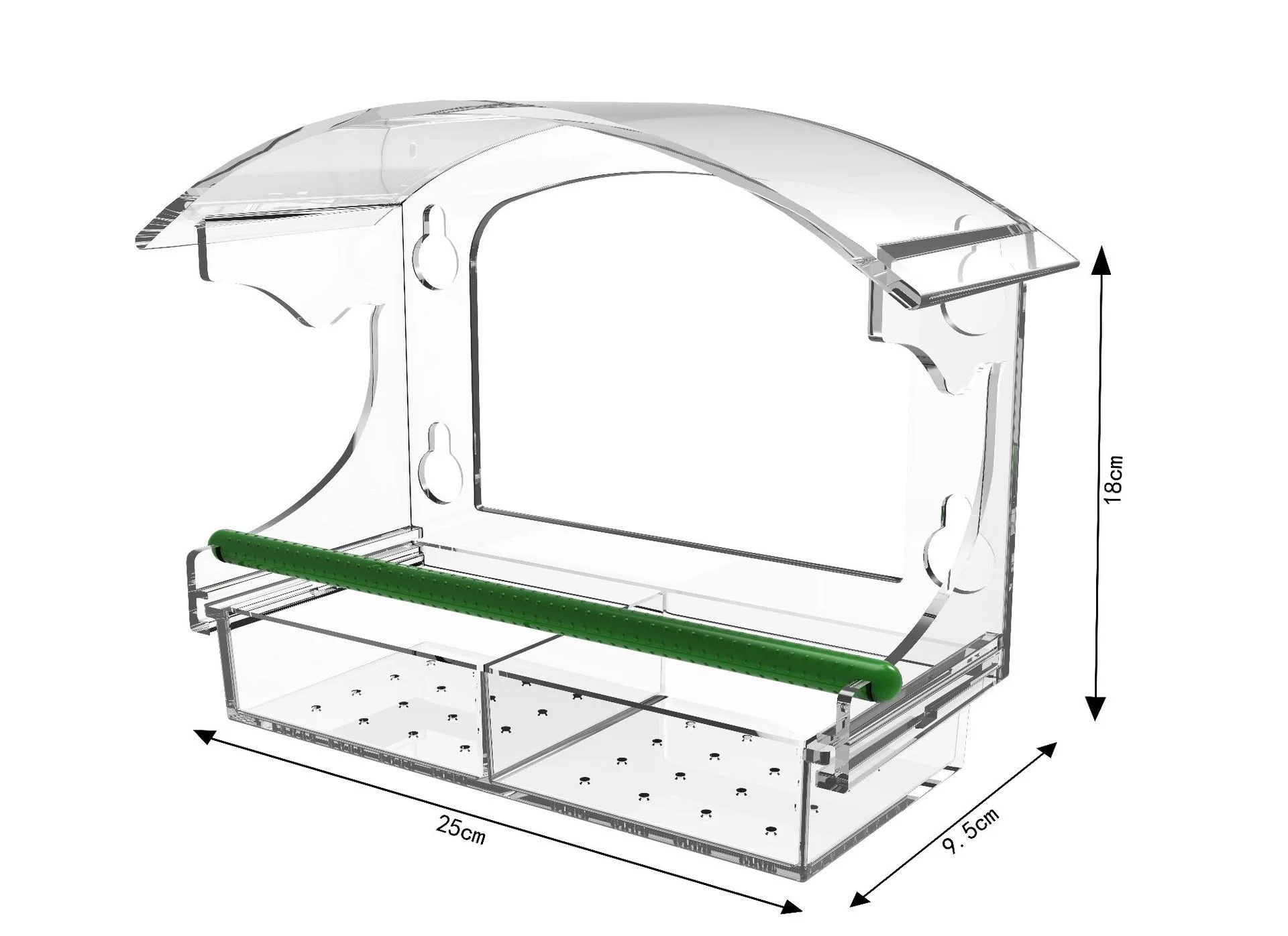 مغذي طيور شفاف للنوافذ | متجر الجيل الأخضر