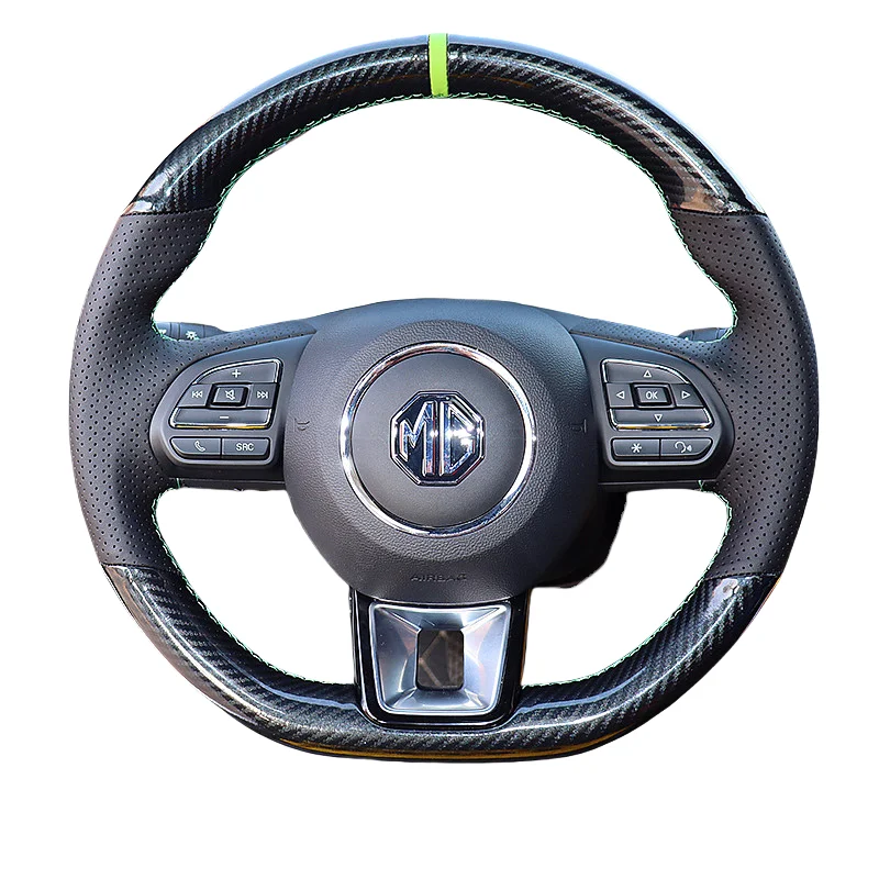 

DIY Hand Sewing For MG ZS HS GS 2017-2023 MG 5 6 RX5 RX8 ZS EV 2018-2023 Genuine Leather Car Accessories Steering Wheel Cover