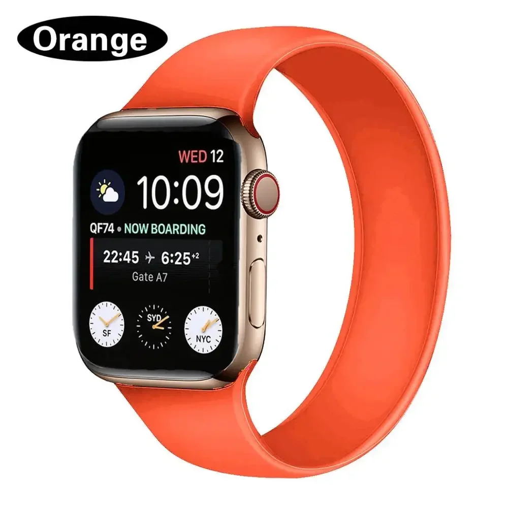 Elastic Silicone Solo Loop Bracelet
