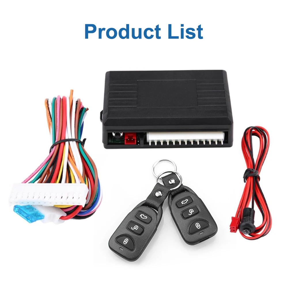 Universal 12v Car Remote Central Door Lock car door lock kit car alarm car alarm kit car remote starter car alarm remote control car start stop button car remote central kit car remote door lock kit