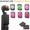 Sunnylife ND Filters for DJI Osmo Pocket 3 Filter Adjustable Rotating Optical Glass Lens MCUV CPL/ND-PL Filter Set Accessories 1