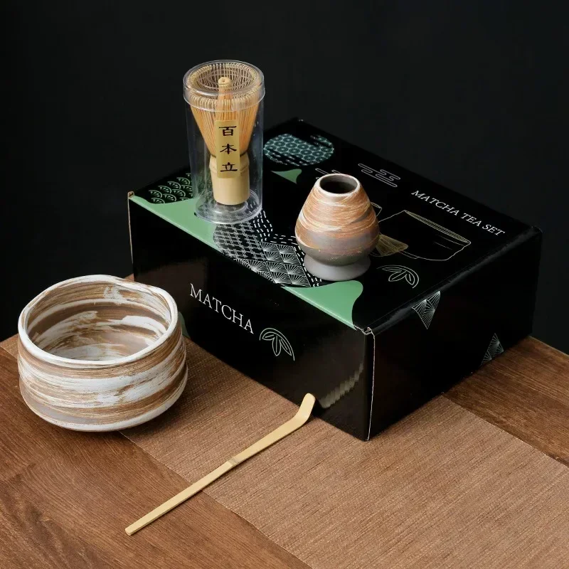 Handmade Home Easy Clean Matcha Tea Set Tool Stand Kit Bowl Whisk