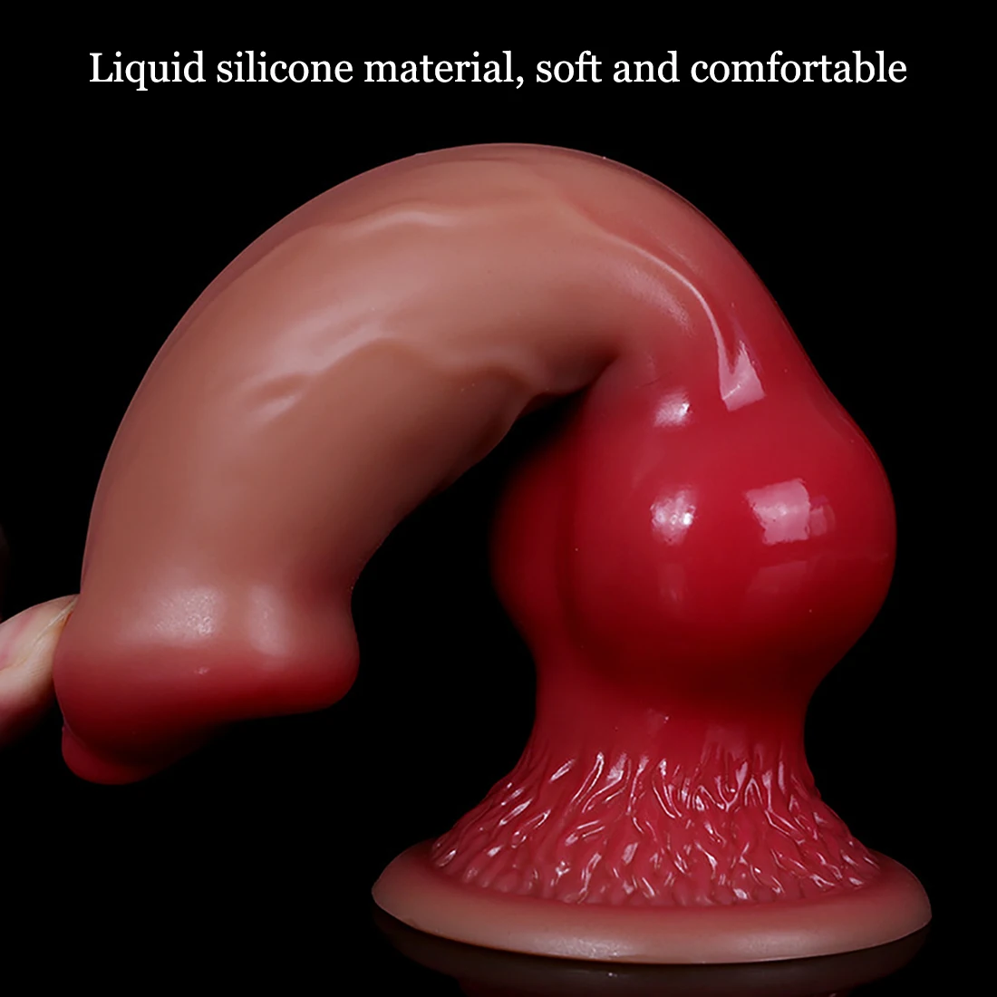 Oversized Liquid Silicone Dog Dildos Anal Plug Soft Penis Anal Dilator Stimulate Vagina and Anus Dick Butt Plug Sex Toys Phallus
