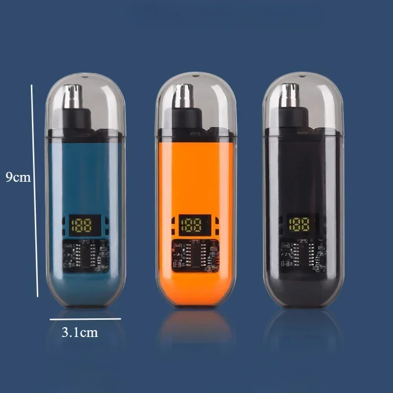 Nose Hair Trimmer USB Charging Dual-Edge Blades Electric Portable Men Mini Nose Hair Trimmer Face Care Kit Tools Home Appliances 3
