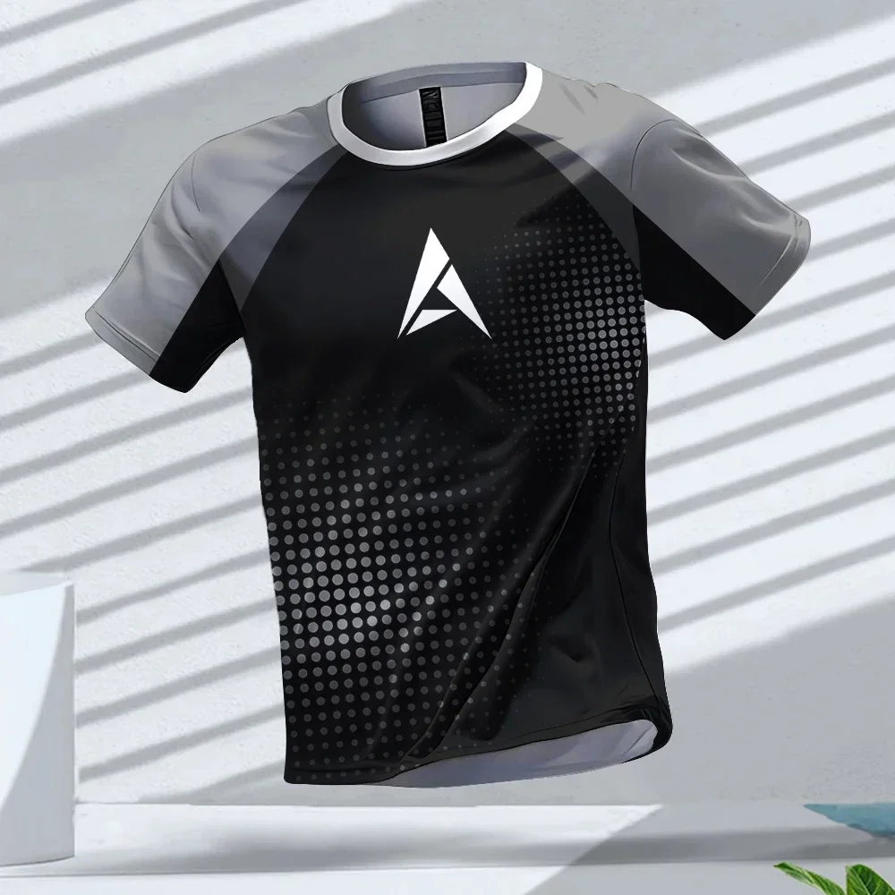 

Fashion 3D Gradient Harajuku Tracksuits Summer Breathable Men's T Shirt Outdoor Run Fitness Tees Casual O-neck Short Sleeve Tops