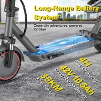 AOVOPRO LP10 500W Scooter électrique 42V 10.5Ah 35 KM/H 35KM longue portée 10 pouces avec Absorption des chocs scooter pliable intelligent 3