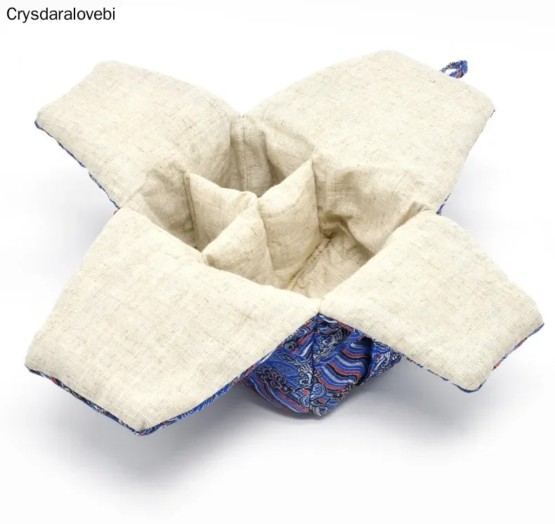 Vintage Teaware Storage Bag Accessories Teacup Teapot Bags Travel Outdoor Portable Tea Cup Cozies Food Jewelry Nuts Package