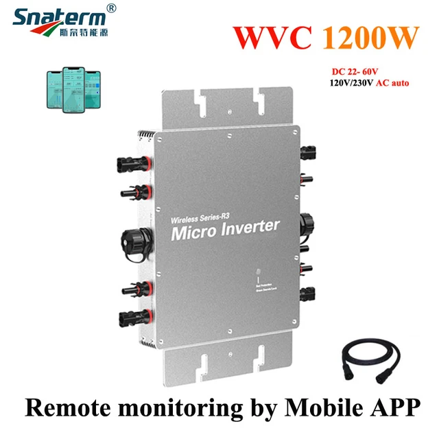 Micro Inverter Wvc 1200w Grid Tie  Solar Grid Tie Micro Inverter -  Wvc1200-life - Aliexpress