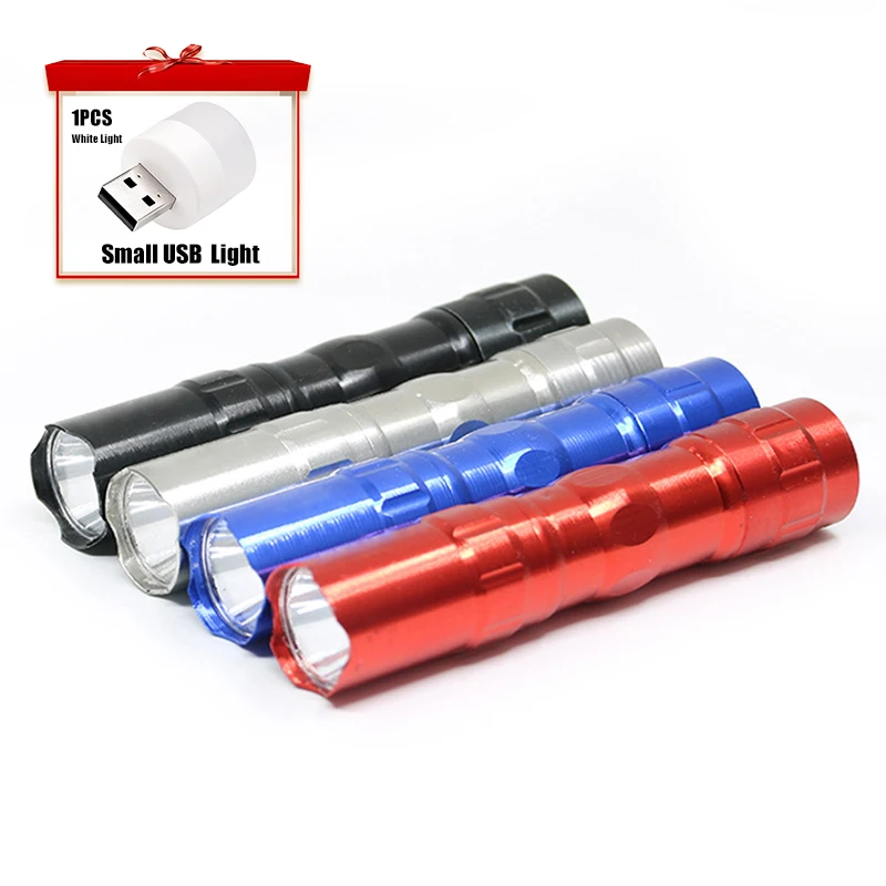 

Mini Pocket Torch LED Flashlight Portable Waterproof Ultra Bright Flashlight Aluminium Alloy Torch For Camping Hiking Fishing