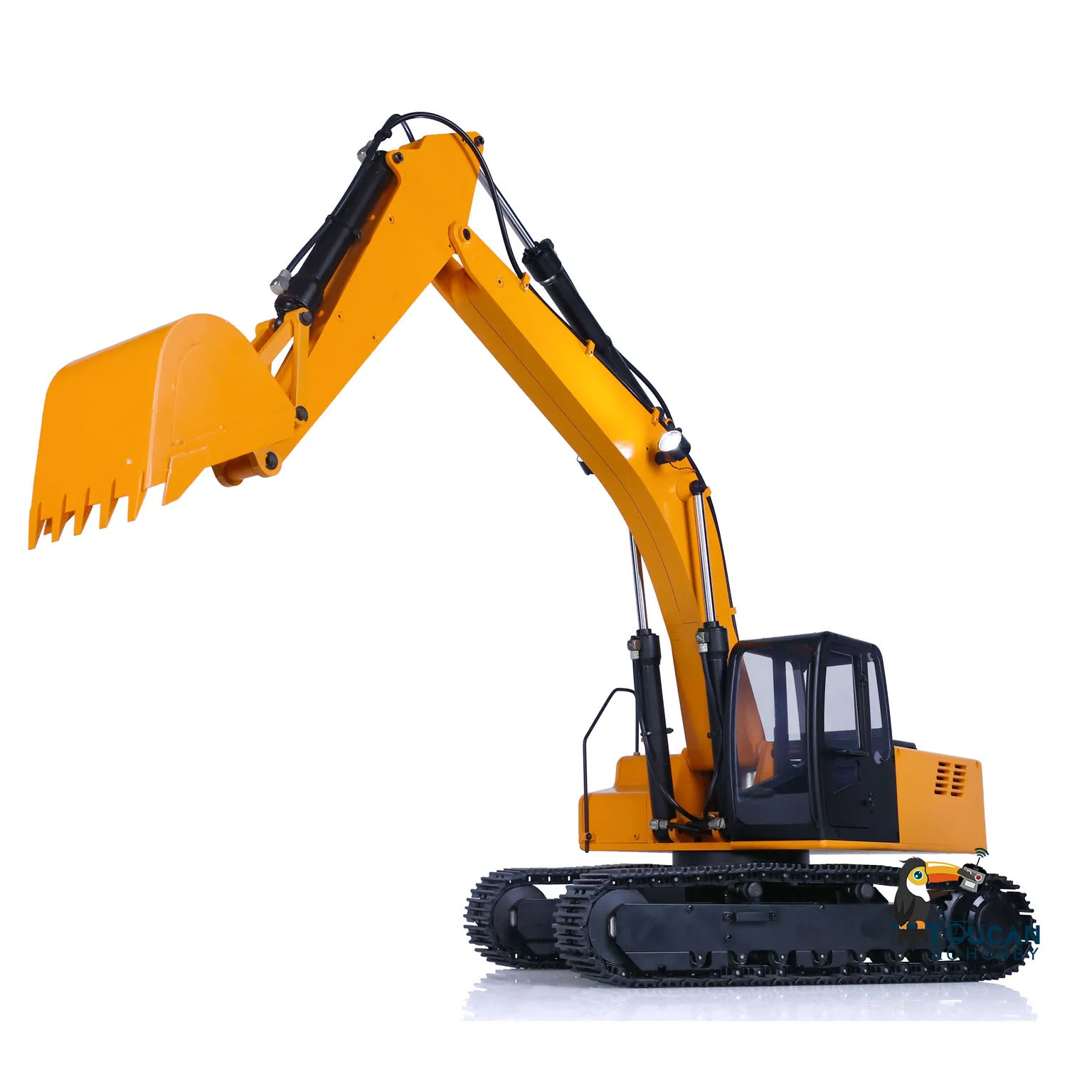 JDM 1/12 Hydraulic Excavator Painted Assembled RC Model Pump Tracks Elextric Digger Remote Control Toucan Model Toy TH18484 4
