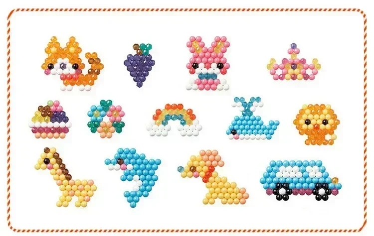 1000pcs/set DIY educational toys Magic Beads Packed magical water beados girl puzzle Handmade Water beadbond gift
