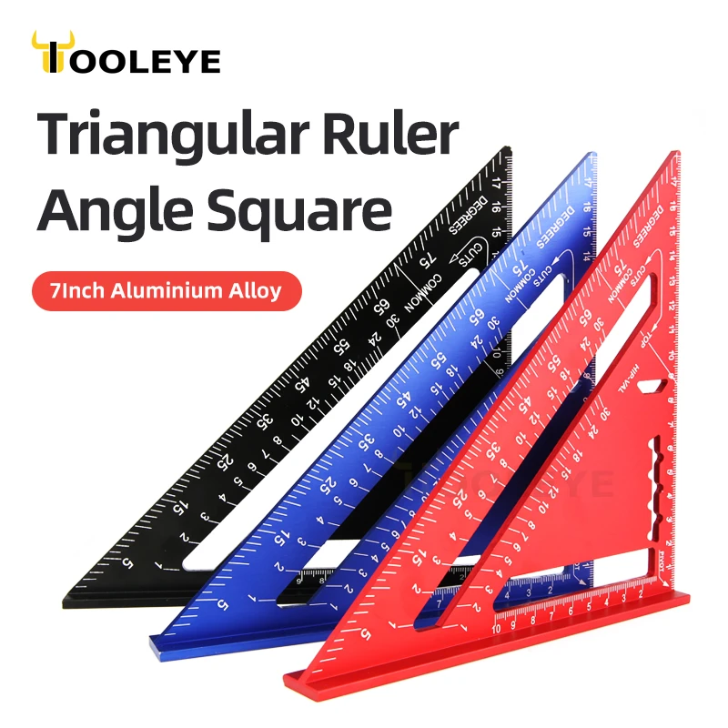 Règle triangulaire 7 pouces outil de mesure ensemble de charpentier en ...