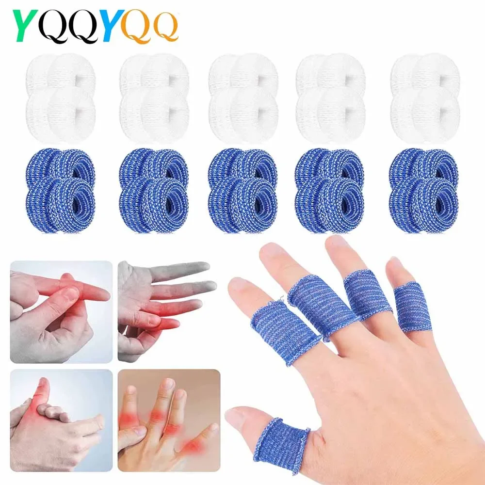 

10Pcs Tubular Bandage Dressings Finger Bandage , Finger Toe Cots, Finger Toe Sleeves, Thumb Protector, Fingertips Protective