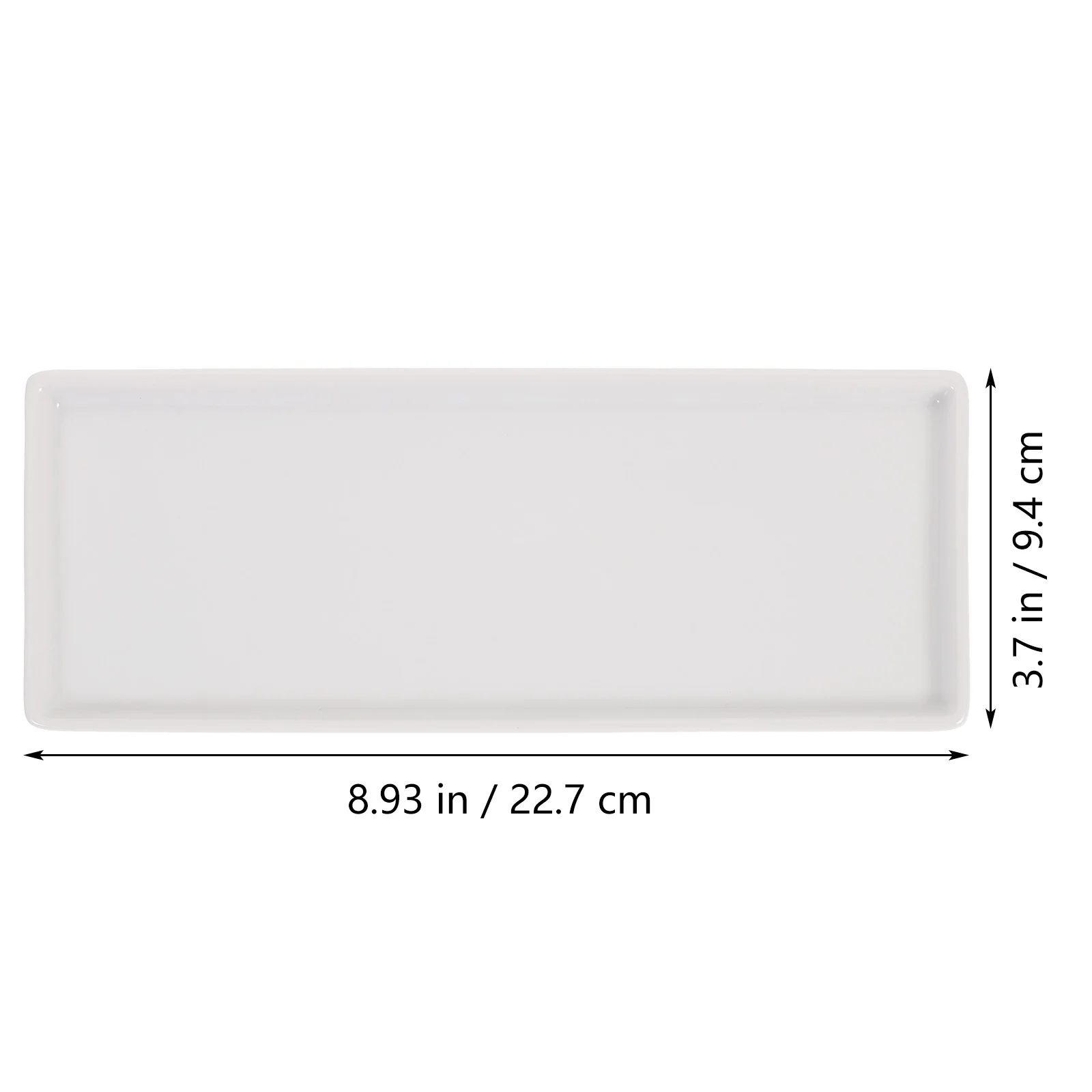 Ceramic Tray White Rectangular Platter Porcelain Storage Serving Plate Pottery Holder Bathroom Kitchen Storage jewelry tray