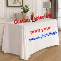 Party Decoration Personalized Tablecloth Map Customized Picture Logo Table Cloth Picnic Party Soft Fabric Table Cover Tapestry 1