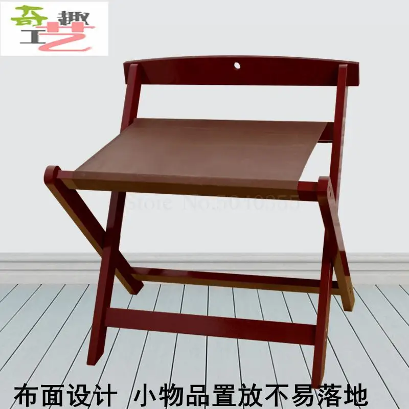 Hotel luggage rack hotel furniture bedroom rack floor folding household bedside clothes wood