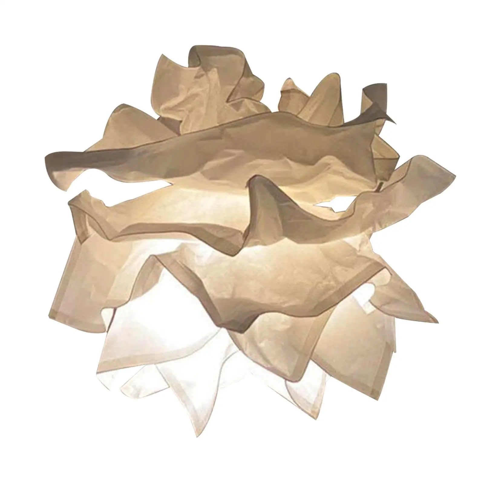 Modern Paper Lampshade Pendant Light Chandelier Flower Shaped Lampshade for