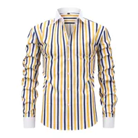 Chemise à col Windsor pour homme, best-seller, manches longues, extensible, sans repassage et anti-plis. Convient pour les occasions décontractées 5