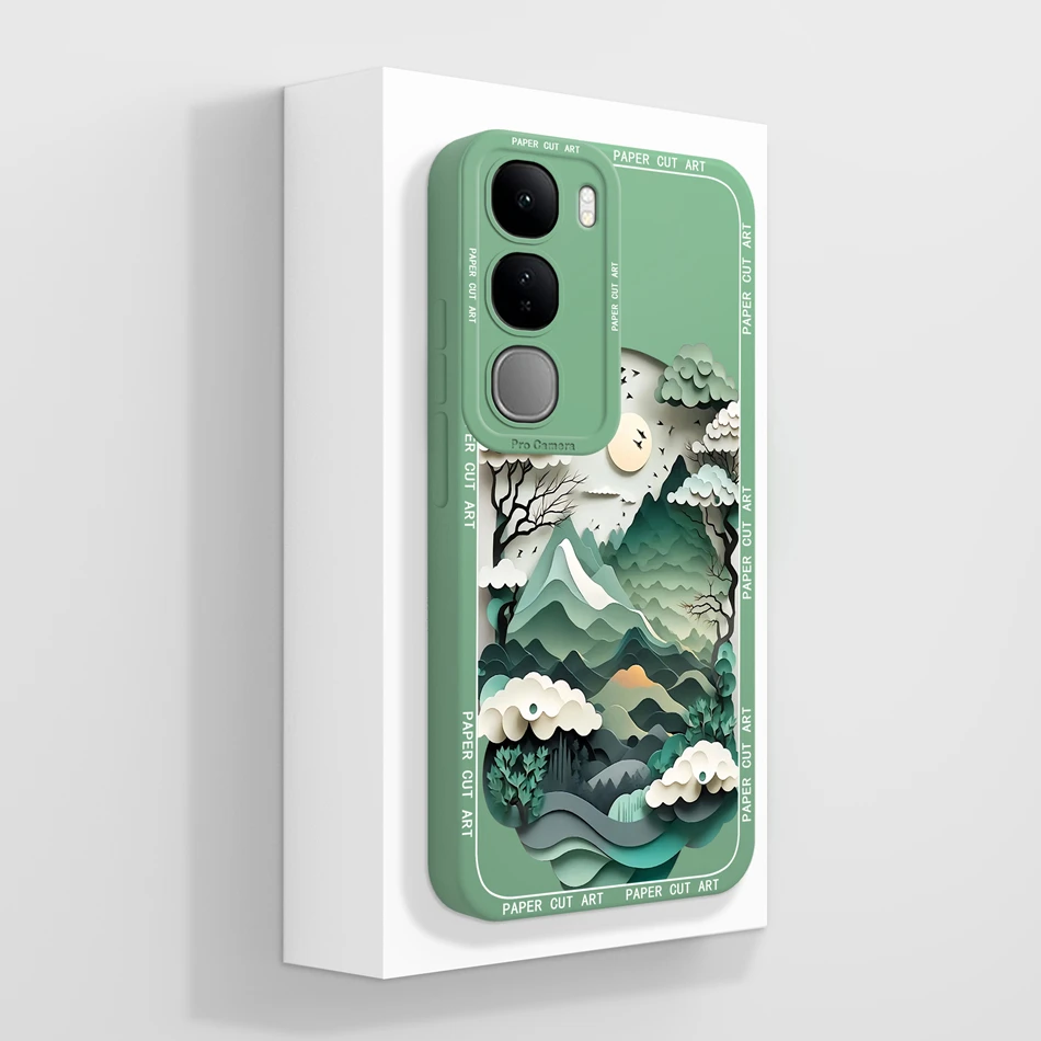 Fashionable Soft Liquid Silicone Phone Case, Compatible with Select Vivo Models, in Chic Back Cover Design