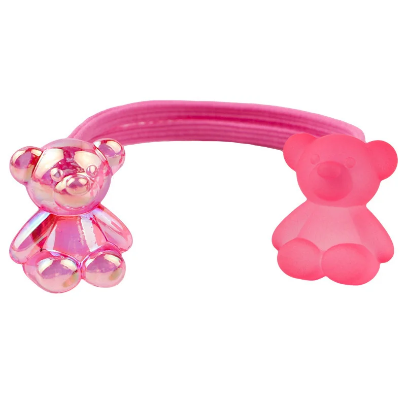 2PCS Cartoon Doppel Headed Tragen Mädchen Kinder Nette Elastische Haar Bänder Kinder Haar Krawatten Prinzessin Haar Zubehör Baby Headwear – Detail 13