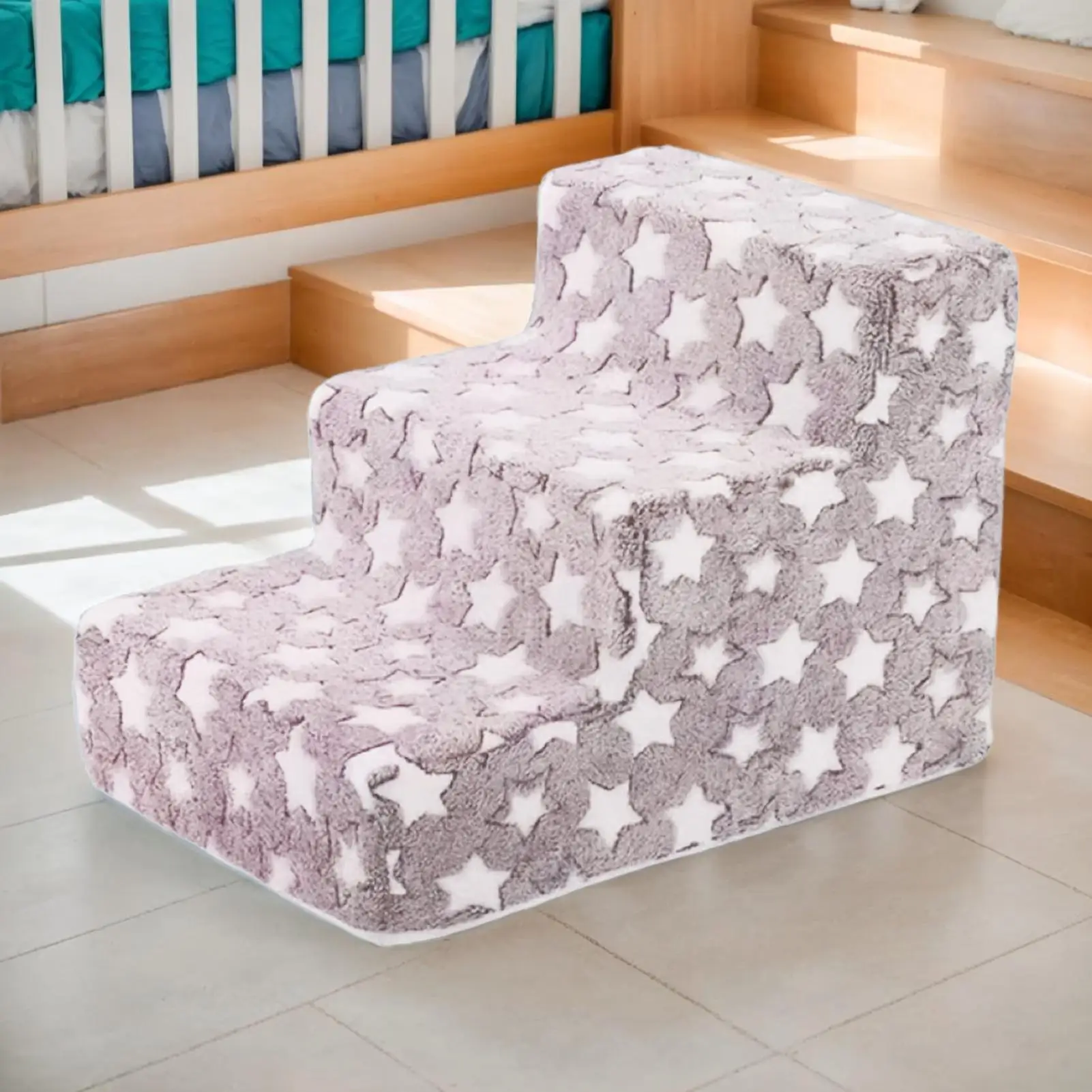 Ladder Dogs Pets star Shape Puppy Stairs Beside The Sofa Bed Ramp for Dogs Protecting Pet Joint Safety Stairs for Elderly Dogs