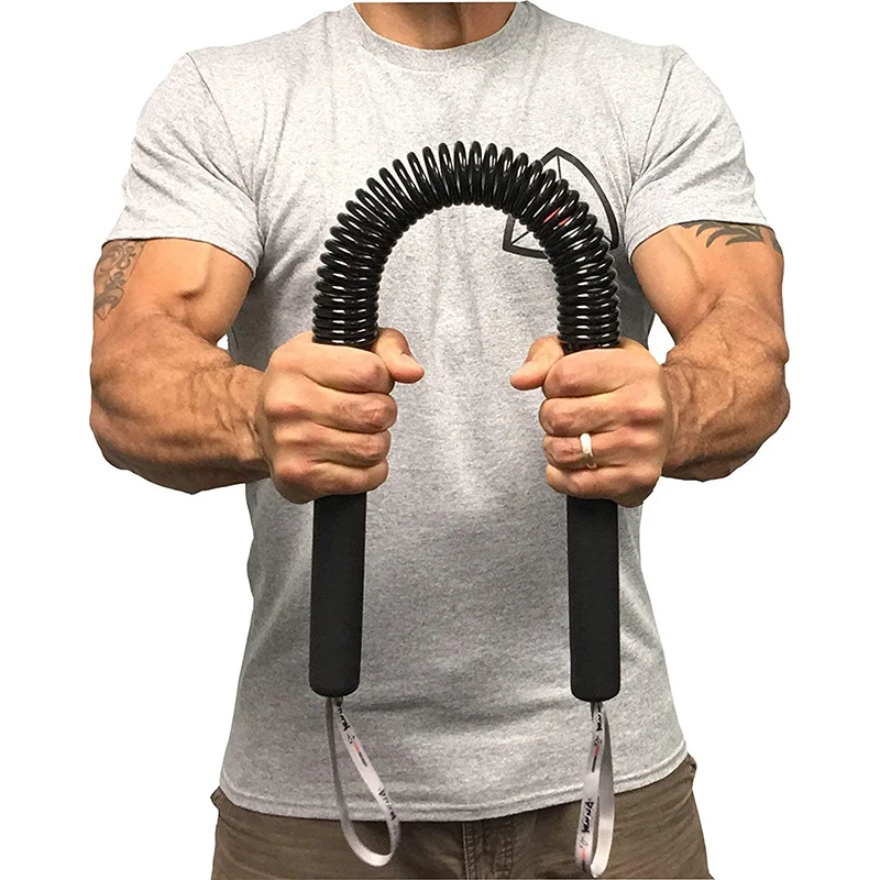 Arm Training Chest Strength Spring Power Twister Bar Arm Workout Tricipiti Equipment Power Wrist Fitness Muscle Exercise Rod