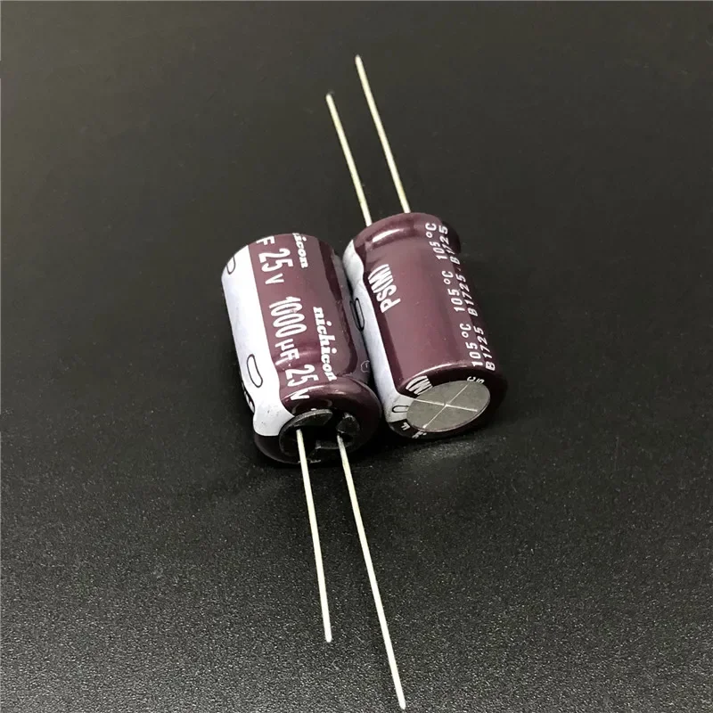 5pcs/50pcs 1000uF 25V NICHICON PS Series 12.5x20mm Low Impedance 25V1000uF Aluminum Electrolytic capacitor