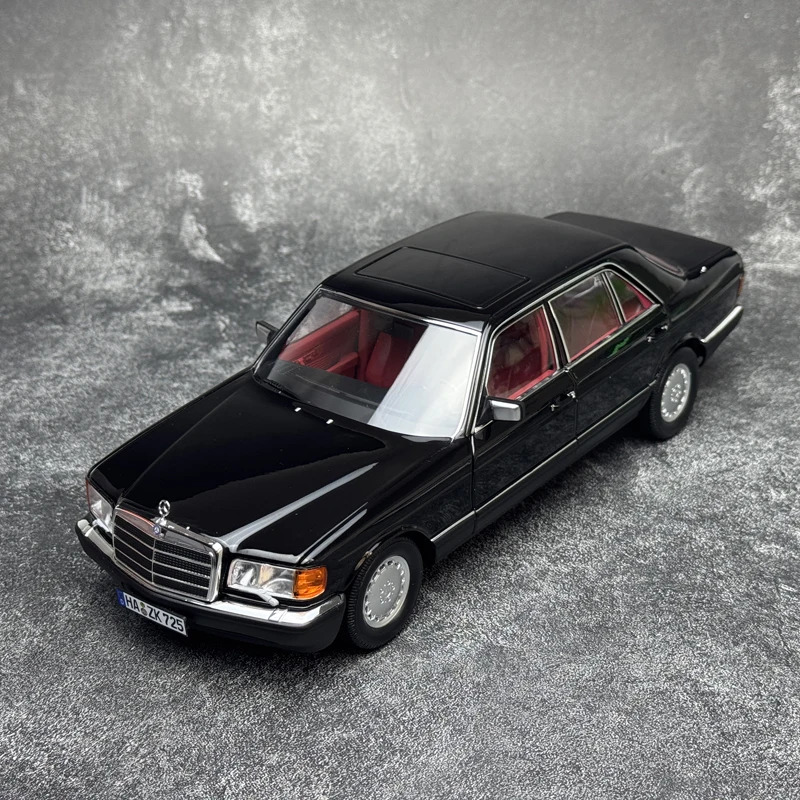 노레브 다이캐스트 모델 1/18 BZ 560SEL W126 1991 자동차 모형 스태틱 디스플레이 휴일 선물 컬렉션