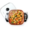 12-Inch Electric Skillet and Frying Pan with Glass Lid,Non-Stick Coating,Temperature Control with Removable Heating Probe 4