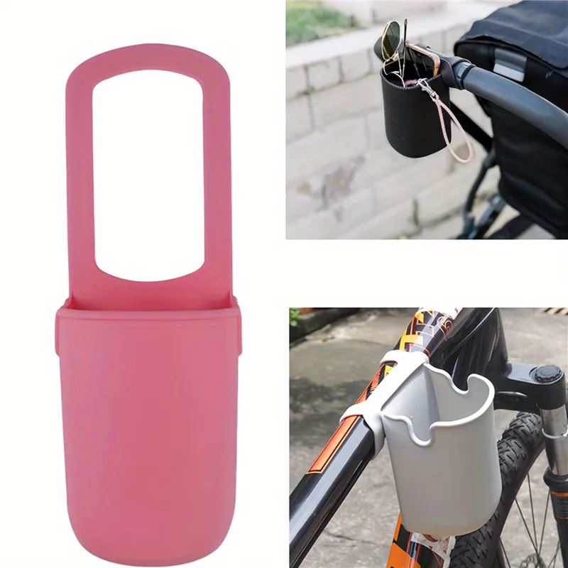 Soft Silicone Cup Holder Baby Stroller Accessories Universal Flexible Pram Cart Bottle Holder Kids Bicycle Phone
