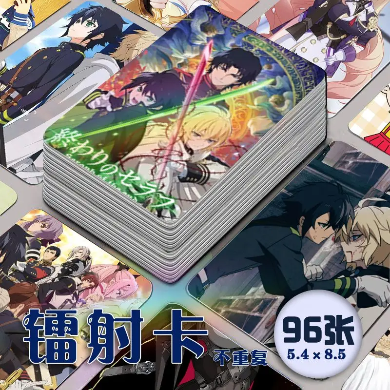 

96 шт. Лазерная аниме-карточка Seraph of The End, Круль Tepes, косплей, скругленные углы, ломо-карточка, рождественские подарки для девочек