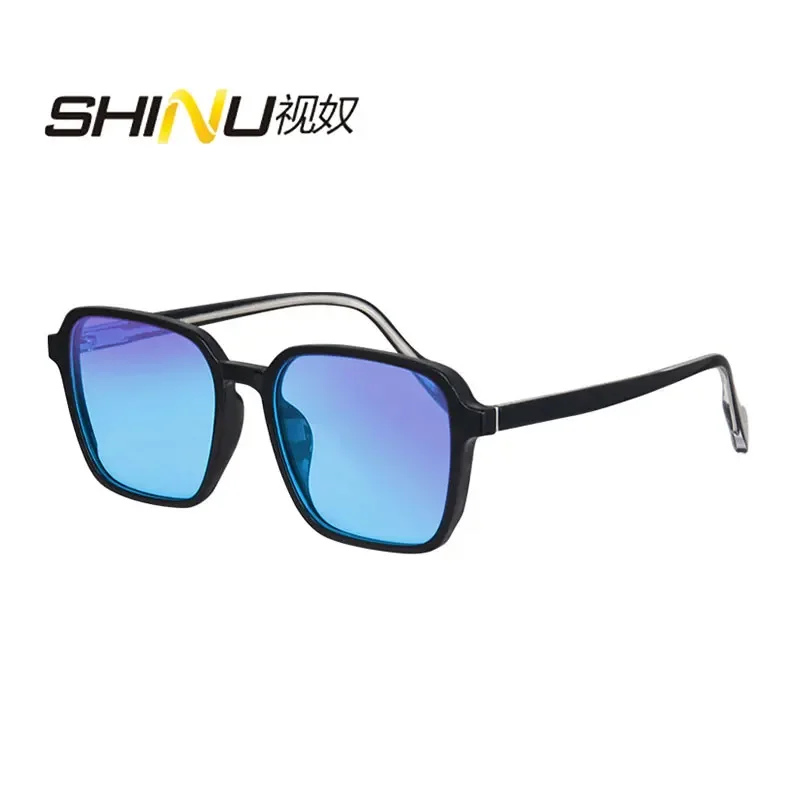 

SHINU Color Blind Glasses for men Color Vision Disorder Color Weakness eyeglasses big size fashion eyeglasses for Protan Deutan