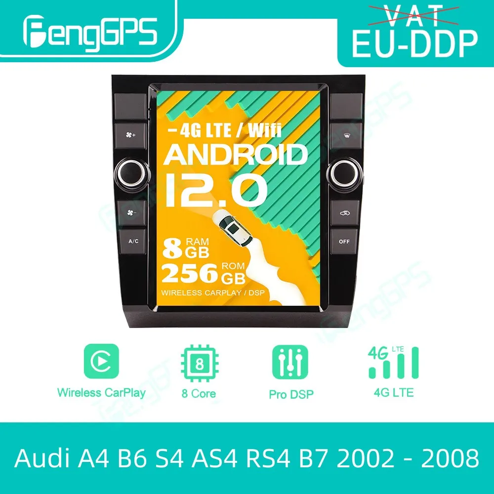 

For Audi A4 B6 S4 As4 Rs4 B7 2002 - 2008 ​android Car Radio Stereo Autoradio 2 Din Style Multimedia Player Gps Navi Unit