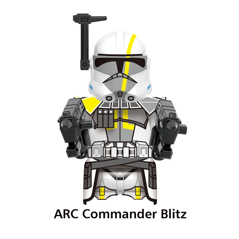 Disney Brand Clone Troopers The Bad Batch Colt Havoc Building Blocks Commander Howzer Blitz Bricks Grey Elite Squad Troopers Toy