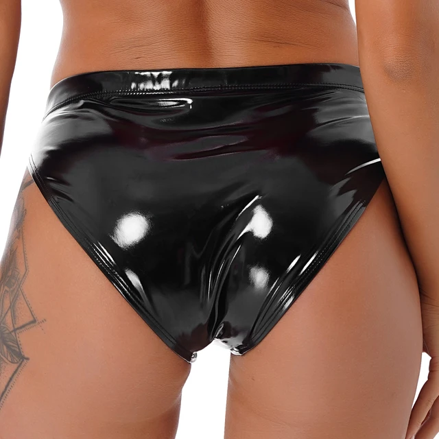 Women Lingerie Women Underwear Bodycon Underwear Brand New Wet Look Brief  Erotic