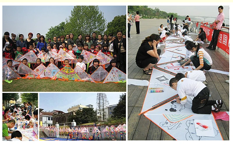 Free shipping 2m diy kites flying toys for children kites white kite factory wholesale nylon ripstop fabric diamond kites cerf