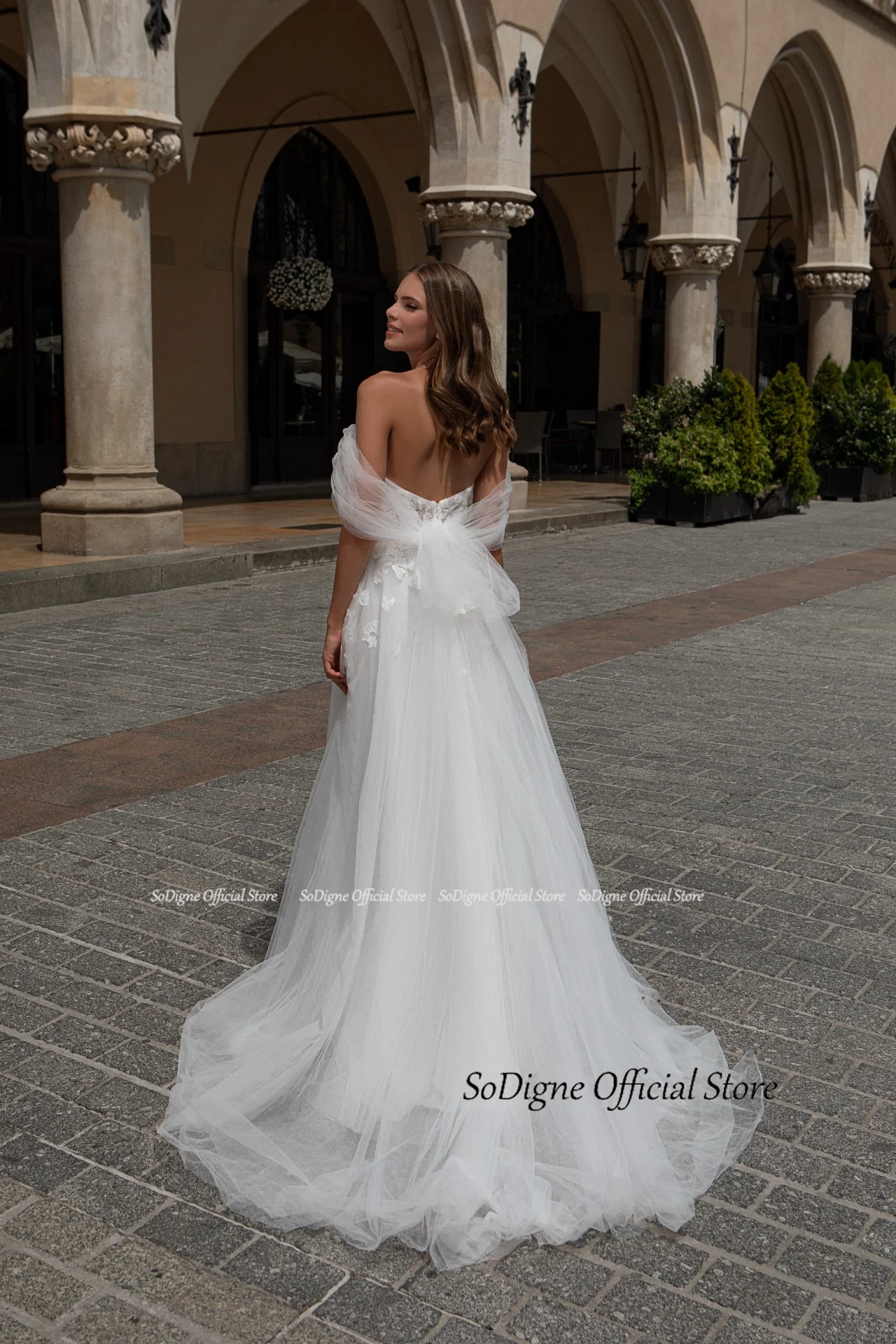 SoDigne Boho Wedding Dresses A-line Sweetheart Tulle Sleeveless Bride Gowns Long 2024 Women Bridal Dress robe de mariée 11 S7346981995994797b9f4a85f618020few